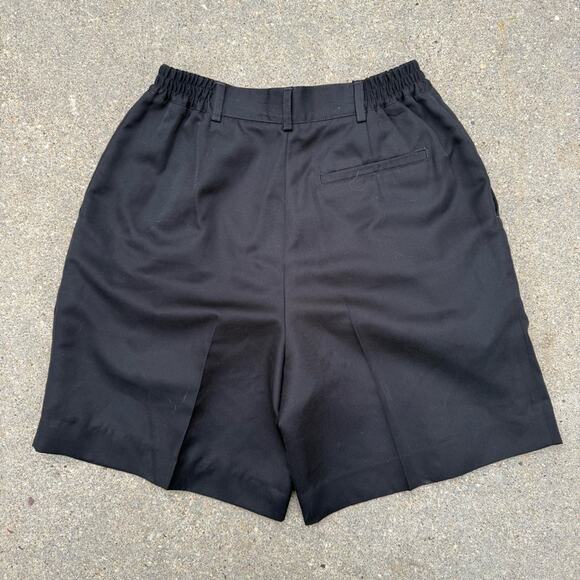 Vintage 90s Callaway Ladies Black High Rise Pleated Golf Shorts By Nordstrom 6 - Picture 3 of 12